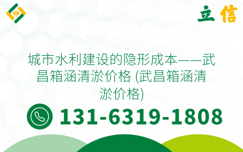 城市水利建設的隱形成本——武昌箱涵清淤價格 (武昌箱涵清淤價格)